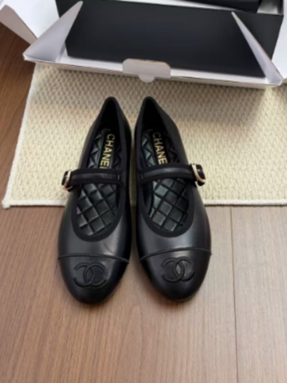 Chanel Black Mary Janes